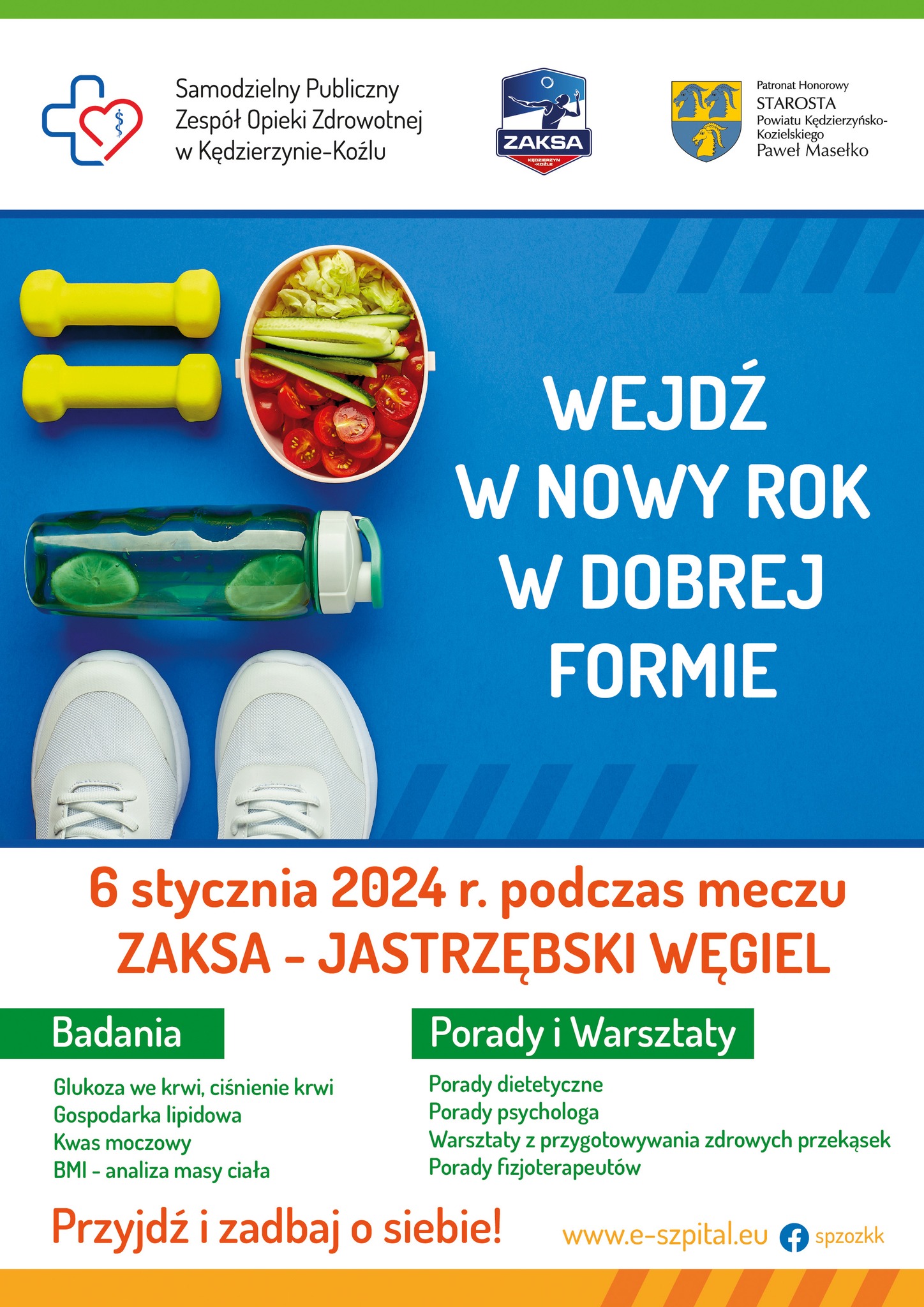 Bezpłatne badania dla fanów siatkówki przed meczem ZAKSA JW